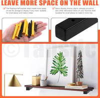 Set de console pentru rafturi Tanstic, stil industrial, 30 cm, 4 bucăți - negru 4