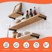 Set de console pentru rafturi Tanstic, stil industrial, 30 cm, 4 bucăți - negru 5