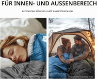 TANSTRIDER Hálózsák Felnőtteknek Vízálló Könnyű Kemping Túrázás Kültéri 6