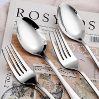 TANTOMI 30 részes evőeszköz készlet 6 személyre, rozsdamentes acél, tükörfényes ezüst 5