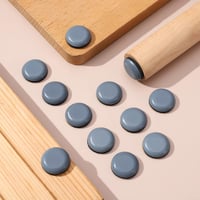 tao pipe 24 db Öntapadós Bútor Csúsztatók - 19 mm PTFE Teflonos Kerek Alátétek Nehéz Bútorokhoz - Padlóvédő Csúszótalp Fa, Laminált és Csemp 7