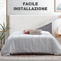 TAOCOCO Rugalmas Ágyfej Huzat 180-200cm Fehér Plüss Velúr Mosható 5