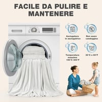 TAOCOCO Rugalmas Ágyfej Huzat 180-200cm Fehér Plüss Velúr Mosható 6