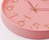 Taodyans 30 cm Néma Falióra Rózsaszín - Konyhához, Irodához, Hálószobához - Rose 2