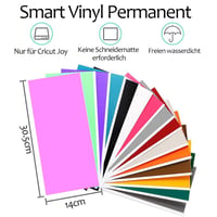 TAOYIO Smart Vinyl Permanent fólia pre Cricut Joy – 14 cm x 30,5 cm, samolepiaca vinylová súprava na notebook, telefón, stenu, 36 ks 2