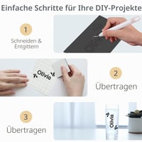 TAOYIO Smart Vinyl Permanent fólia pre Cricut Joy – 14 cm x 30,5 cm, samolepiaca vinylová súprava na notebook, telefón, stenu, 36 ks 3