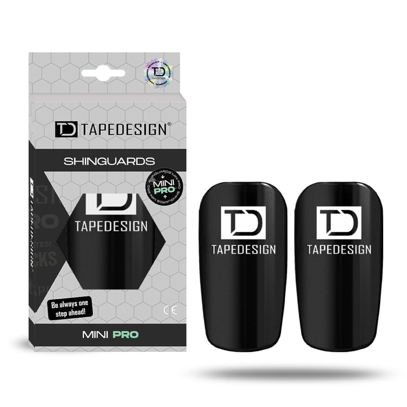 Tapedesign Mini chrániče holení, ultraľahké, flexibilné, protišmykové futbalové chrániče pre deti aj dospelých