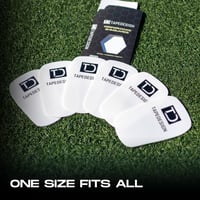 Apărători de tibie Tapedesign Performance 2.0 pentru bărbați, femei și copii, alb, pentru fotbal, reglabile individual, antiderapante, inserție pentru apărători de fotbal 5
