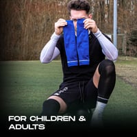 Tapedesign TUBES Suport pentru Apărători de Fotbal Alb - Manșoane de Fotbal Unisex Lungime până la Genunchi Mărime Unică 2