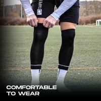 Tapedesign TUBES Suport pentru Apărători de Fotbal Alb - Manșoane de Fotbal Unisex Lungime până la Genunchi Mărime Unică 4