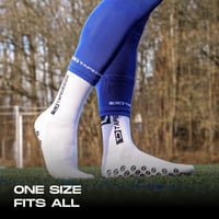 Tapedesign TUBES Suport pentru Apărători de Fotbal Alb - Manșoane de Fotbal Unisex Lungime până la Genunchi Mărime Unică 6