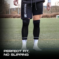 Tapedesign TUBES Suport pentru Apărători de Fotbal Alb - Manșoane de Fotbal Unisex Lungime până la Genunchi Mărime Unică 7