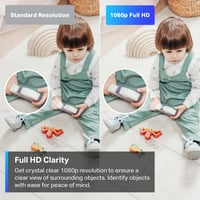Tapo 1080P HD WiFi detská pestúnka, vnútorná bezpečnostná kamera pre bábätká, domácich miláčikov a seniorov, detekcia zvuku, detekcia osôb, obojsmerný zvuk, IR nočné videnie, kompatibilná s Alexou 4