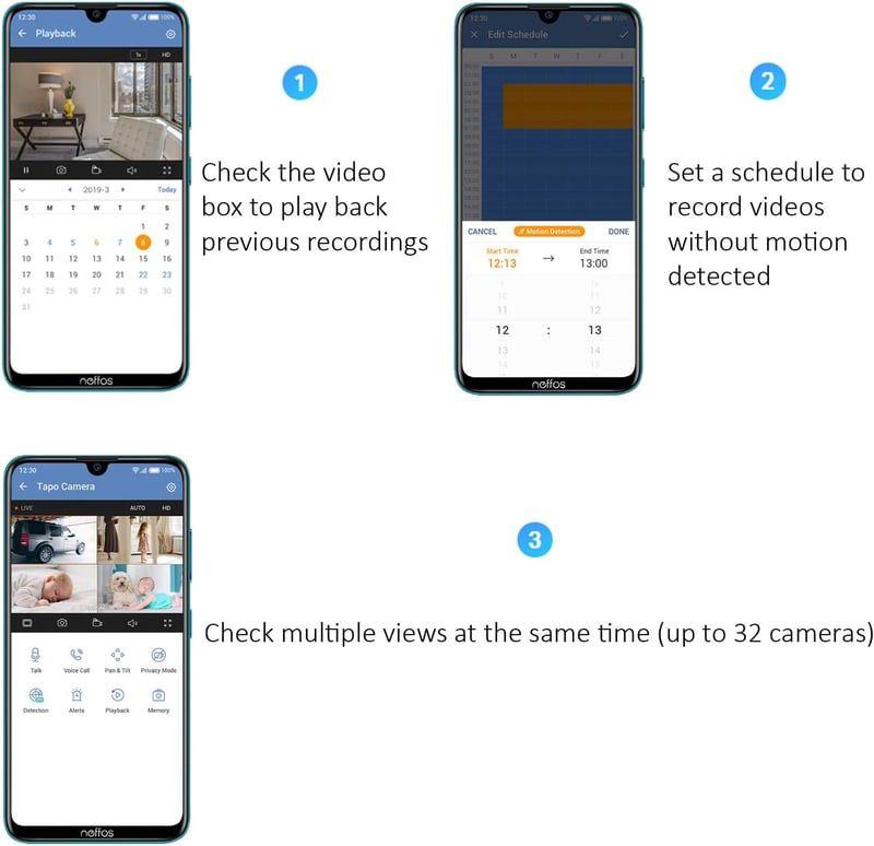 Tapo C100 Mini Okos Biztonsági Kamera 1080p Éjszakai Látással és Kétirányú Hanggal