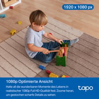 Cameră de supraveghere interior Tapo C201 360° WiFi, 1080P, vedere nocturnă, senzor de mișcare, audio bidirecțional, compatibilă cu Alexa și Google Assistant, pentru bebeluși și animale de companie 3