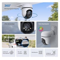 Cameră de supraveghere exterioară Tapo C51A 2K WiFi, rotire 360°, vedere nocturnă color completă 2