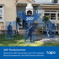 Cameră de supraveghere exterioară Tapo C51A 2K WiFi, rotire 360°, vedere nocturnă color completă 3