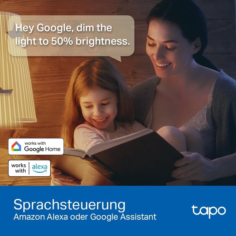 Tapo L530E E27 WiFi okos izzó, színváltó, dimmer, Alexa kompatibilis - 806 lm