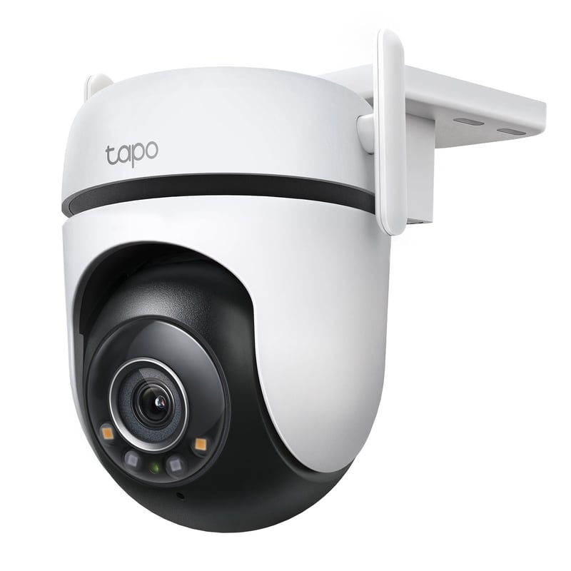 Vonkajšia bezpečnostná kamera Tapo TP-Link C520WS, 2K 4MP, farebné nočné videnie Starlight, 360° otáčanie, vodoodolnosť IP66, AI detekcia, čierna, cloud a