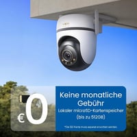 Vonkajšia bezpečnostná kamera Tapo TP-Link C520WS, 2K 4MP, farebné nočné videnie Starlight, 360° otáčanie, vodoodolnosť IP66, AI detekcia, čierna, cloud a 2