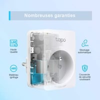Tapo P100 WiFi okos konnektor - 10A, Type E (FR), 1 db 7