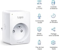 Tapo P100 WiFi okos konnektor - 10A, Type E (FR), 1 db 2
