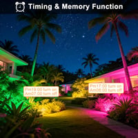 Taptoron 50W Smart RGB LED Reflektor 2db Távirányítóval és App Vezérléssel 6