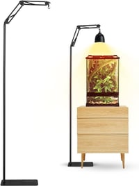 Suport pentru lampă de căldură Tararium CRL-1200 pentru reptile în terariu - negru 1