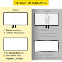 Tarent 120 Colos Vetítővászon 16:9 HD Összecsukható Projektor Képernyő 6