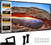 Tarent 120 Colos Vetítővászon 16:9 HD Összecsukható Projektor Képernyő 1