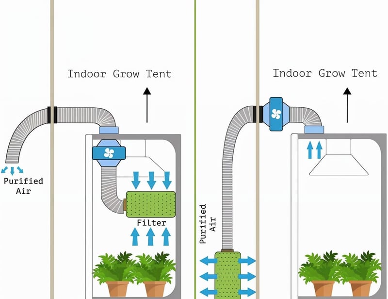 Tarent 80x80x180 cm Grow Tent Vízálló Tálcával Hidroponika Növénytermesztéshez