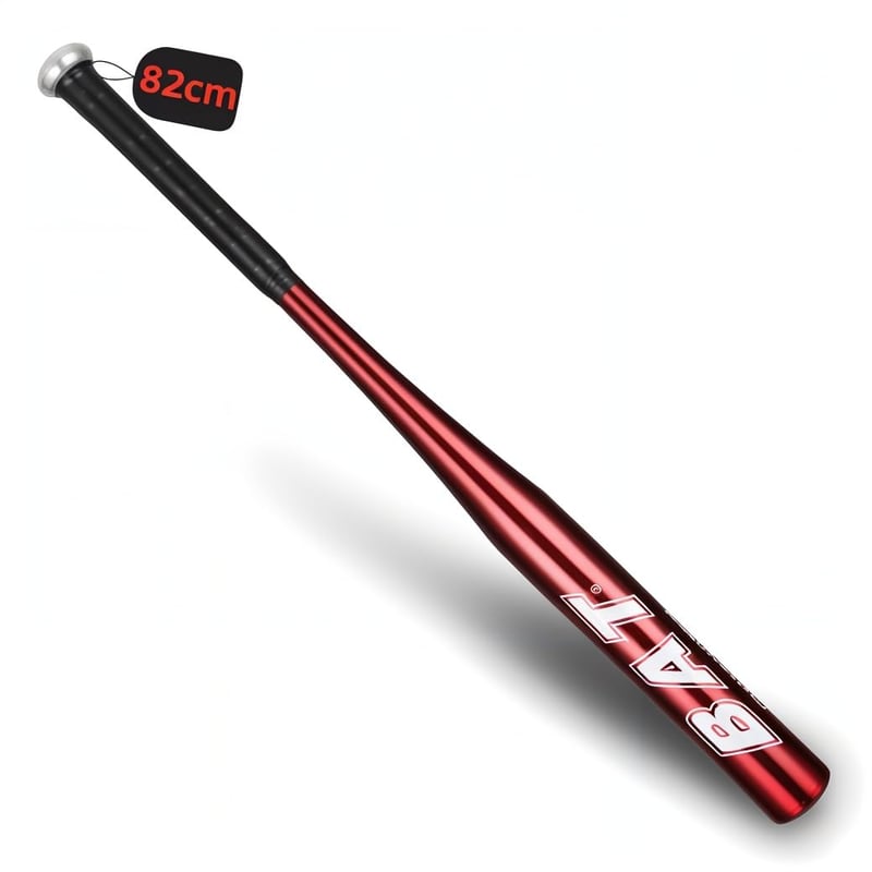 Hliníková baseballová pálka Tarent - červená - 82 cm