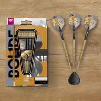Target Darts Bolide Envy 01 90% Volfrámové šípky s oceľovými hrotmi Swiss Point 25g | Pro Ultra Nr. 6 letky a Pro Grip EVO násadky, zlaté hroty Swiss Points a nástroj SP Tool 5