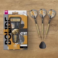 Sada šípok Target Darts Bolide Envy 03 90% volfrám so Swiss Point oceľovými hrotmi, 24G | Letky Pro Ultra č. 6 a násadky Pro Grip EVO, zlaté Swiss Point hroty a nástroj SP Tool 5