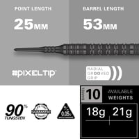 Target Darts Bolide Void 10 90% Volfrám Soft Tip Dartnyílak Szett 2