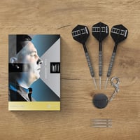 Sada šípok Target Darts Chris Dobey 95K Steel Tip 22G/23G/24G – s letkami a násadkami K-Flex No.2, striebornými hrotmi Swiss GRD a nástrojom SP – edícia pre profesionálnych hráčov 6