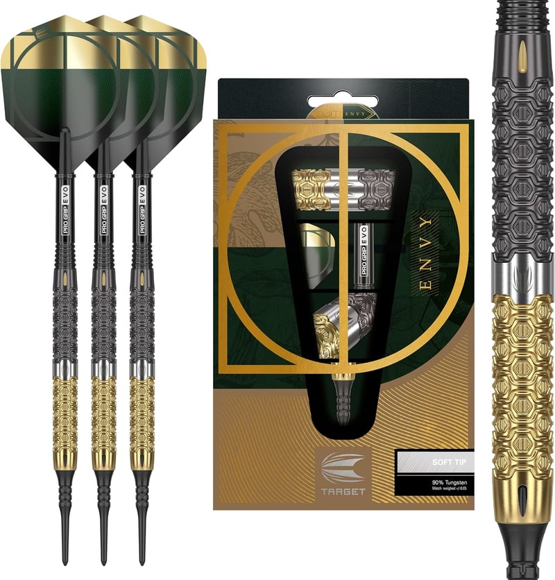 Target Darts Cult Envy 10 90% Volfrám Soft Tip Darts Szett