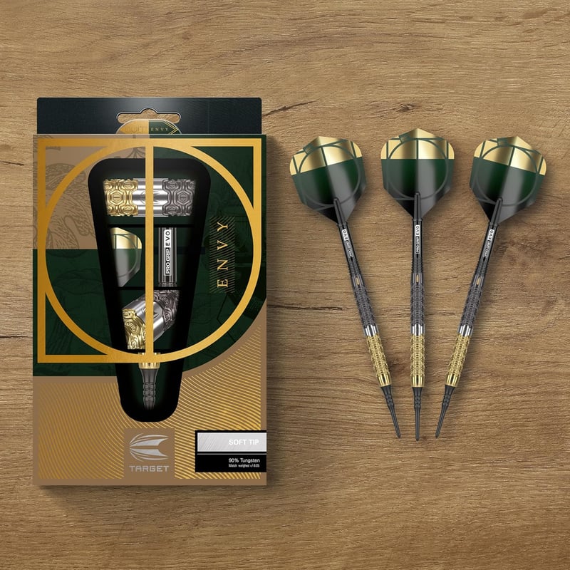 Target Darts Cult Envy 10 90% Volfrám Soft Tip Darts Szett