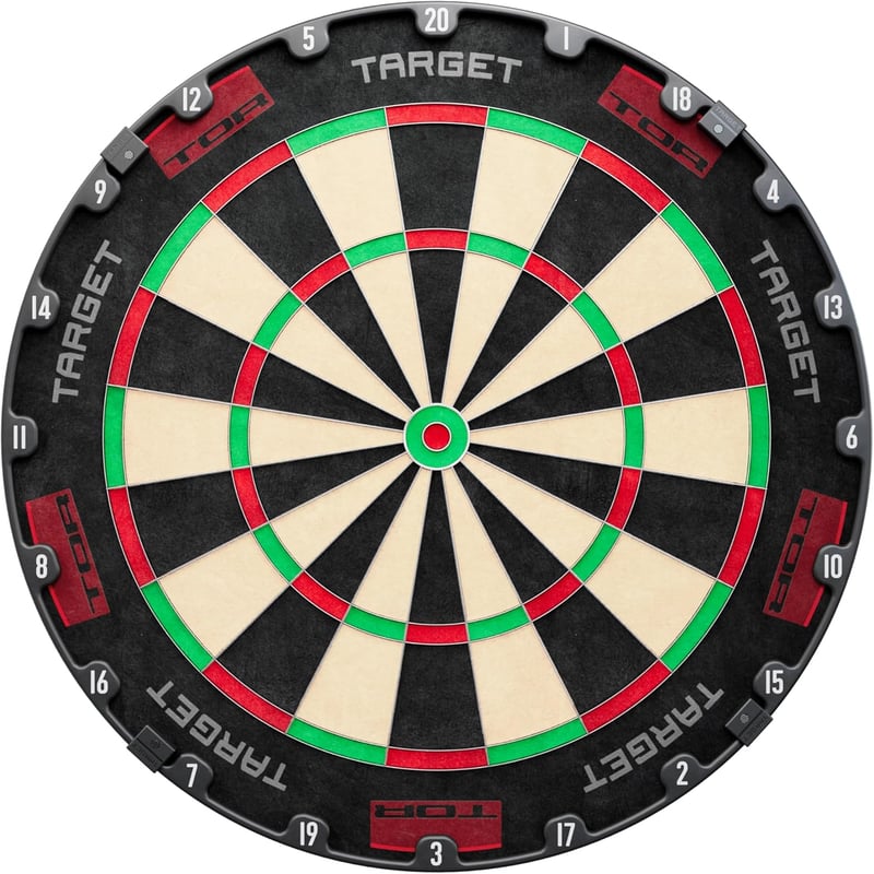 Target Darts Goal Sisal Dartboard 360° LED Fénnyel, Turnament Acél Darts Tábla