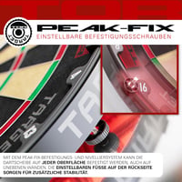 Target Darts Goal Sisal Dartboard 360° LED Fénnyel, Turnament Acél Darts Tábla 7