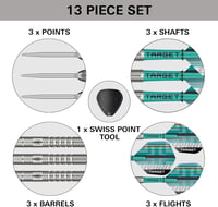 Target Darts Hydro Steel Tip 90% Volfrám Profi Darts Szett 2G (Barrel 01) 4
