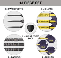 Target Darts Luke Littler G1 90% Volfrám Acél Dartnyílak 22g/23g/24g Swiss Point 5
