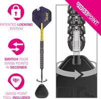 Target Darts Luke Littler G1 90% Volfrám Acél Dartnyílak 22g/23g/24g Swiss Point 4