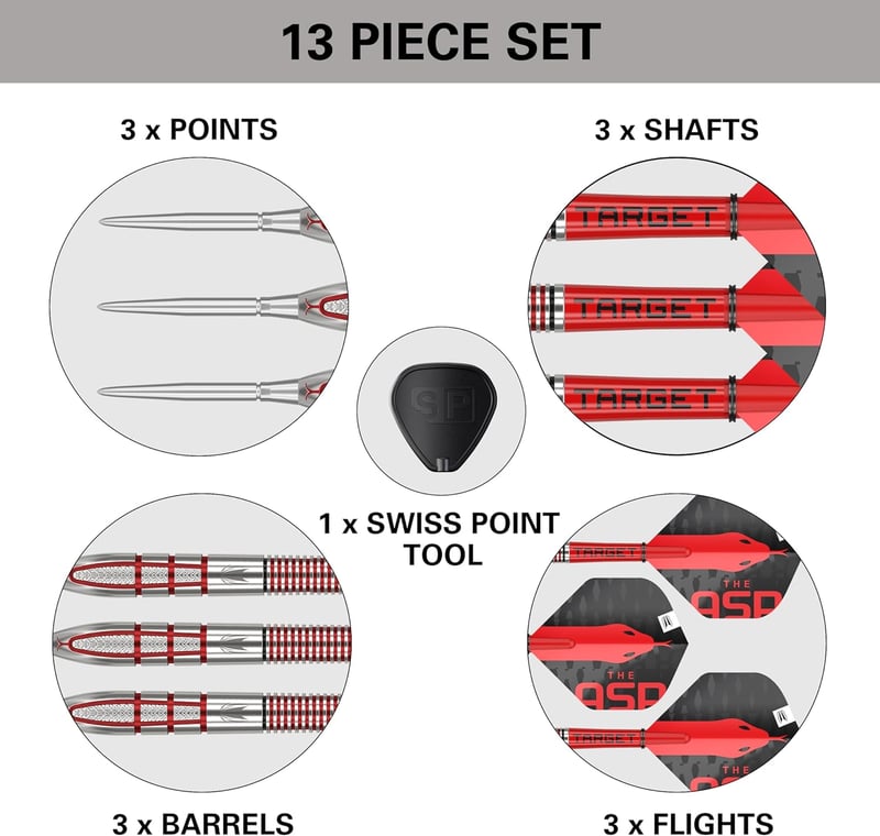 Target Darts Nathan Aspinall Gen 2 95% Volfrám Acélhegyű Dartszett