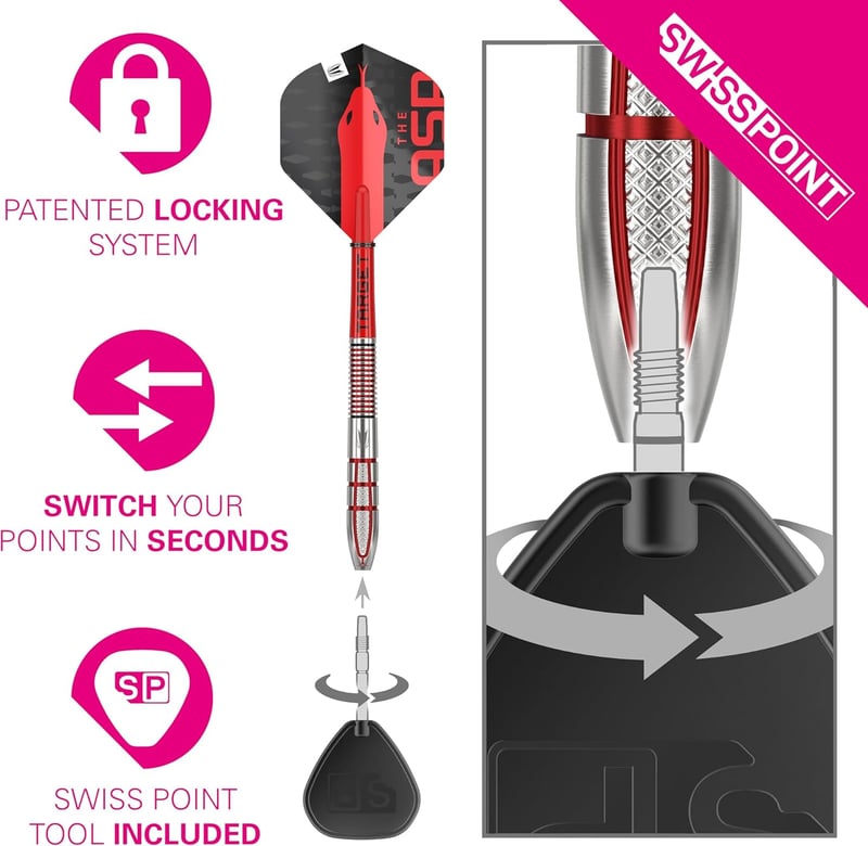 Target Darts Nathan Aspinall Gen 2 95% Volfrám Acélhegyű Dartszett