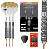 Sada šípok Target Darts Redux 90 % Wolfram so špičkami Swiss Point (Barrel 03) 24 g | Letky Pro Ultra Nr.6 a násadky Pro Grip, zlaté hroty DX Points a nástroj SP 1