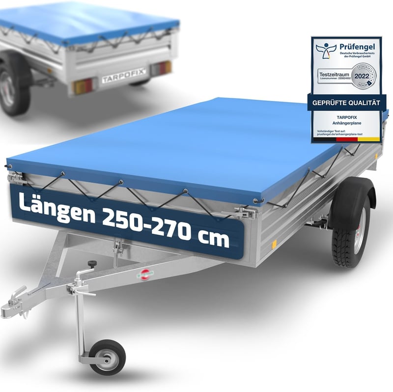 Tarpofix Ponyva Utánfutóhoz 257,5x134,5cm Kötéllel PVC Erősített