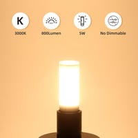 TASMOR E14 LED izzó 5W meleg fehér 800 lm 3000K 2db csomag 5