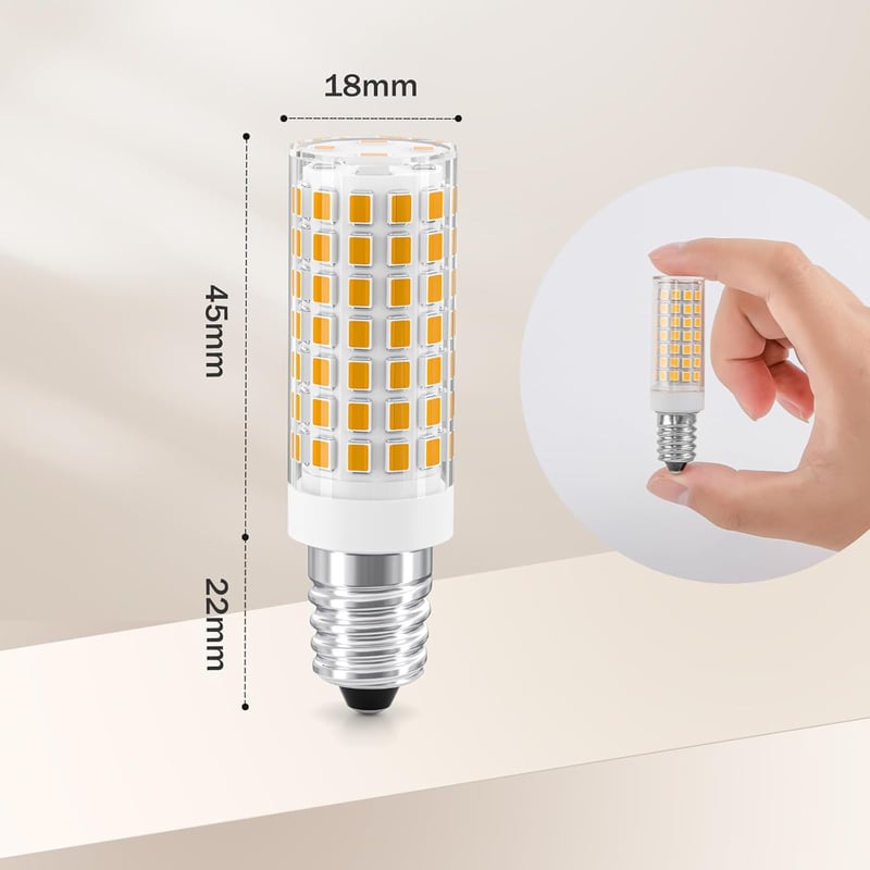 TASMOR E14 LED izzó 5W meleg fehér 800 lm 3000K 2db csomag