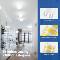 TASMOR G9 LED 8W Hidegfehér 6500K 840 Lumen 5 db - Energiatakarékos 4